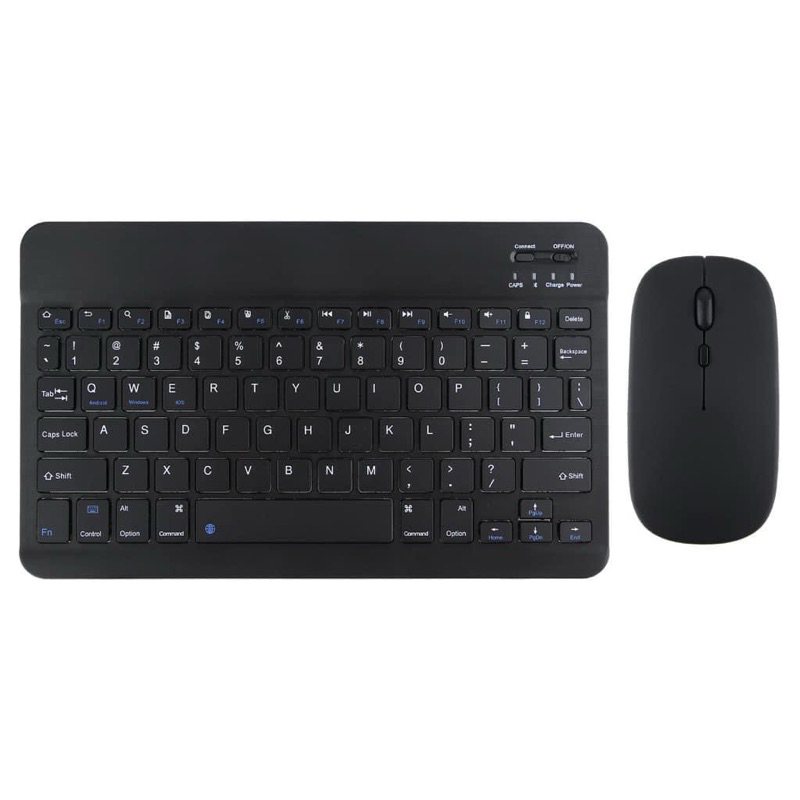 mini 10 Inch bluetooth Wireless Rechargeable Ultrathin Keyboard (Black ...