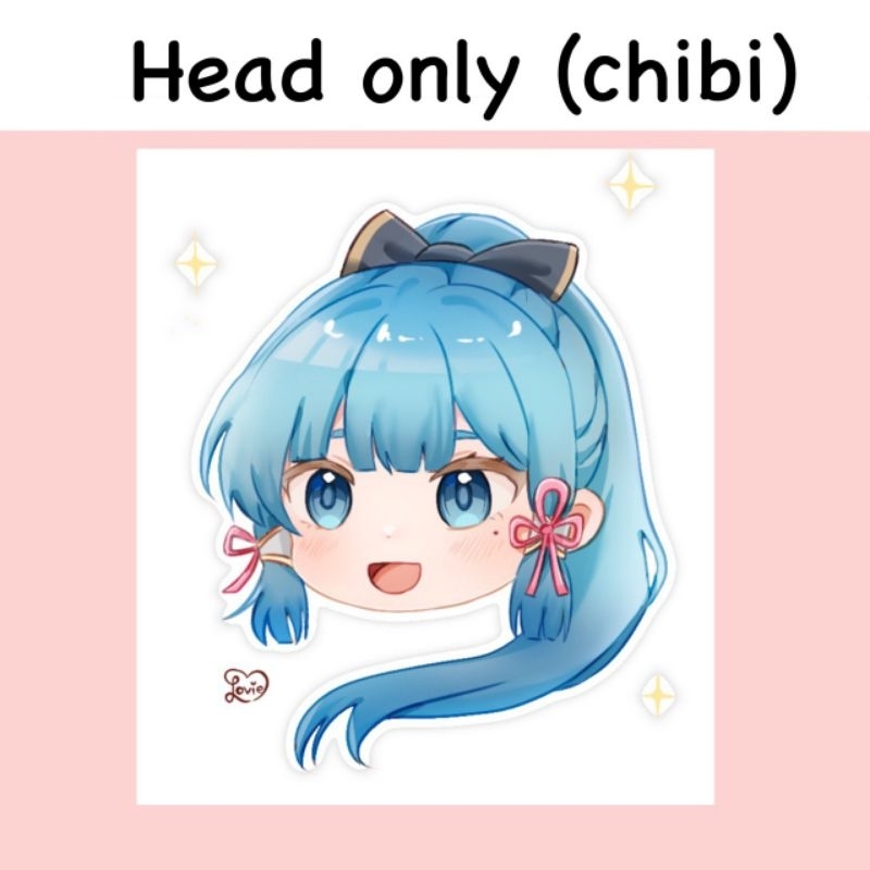 [commission open] chibi digital art | Plz chat first | Shopee Malaysia