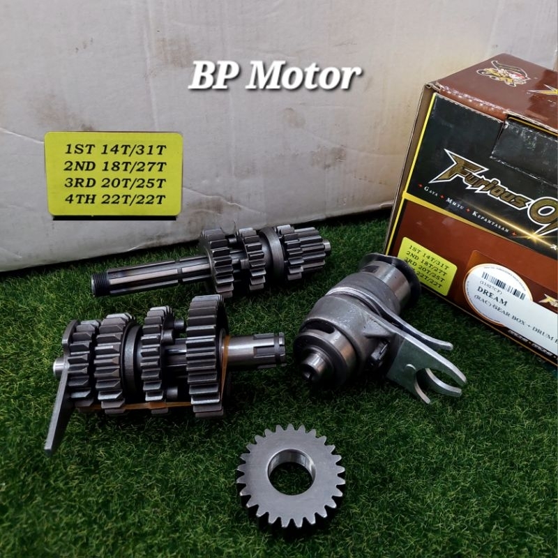 EX5 DREAM RACING GEAR BOX DRUM Transmission Gear Set FURIOUS ONCE ...
