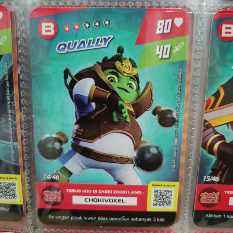 KAD CHOKI CHOKI 1-40 BOBOIBOY MONSTA GALAXY CARD CHOKICHOKI BOBOIBOY ...