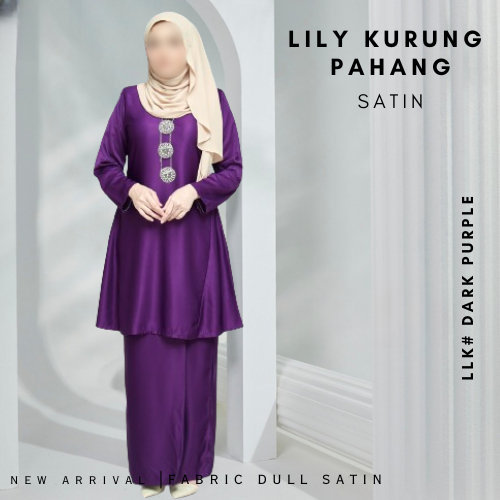 LILY BAJU KURUNG MODERN PREMIMUM EXCLUSIVE QUALITY SILK MUSLIMAH