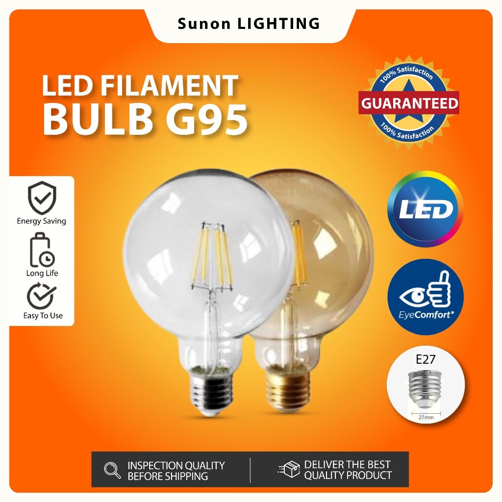 LED 4W Edition Antique Lamp Light Bulb Edison Light Bulb E27 Decoration ...