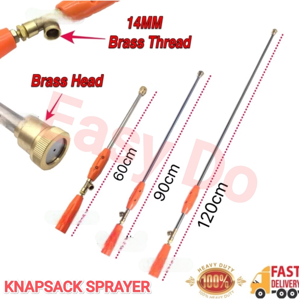 60cm 90cm Heavy Duty Knapsack Sprayer Spray Gun Pump Racun Batang Pam ...