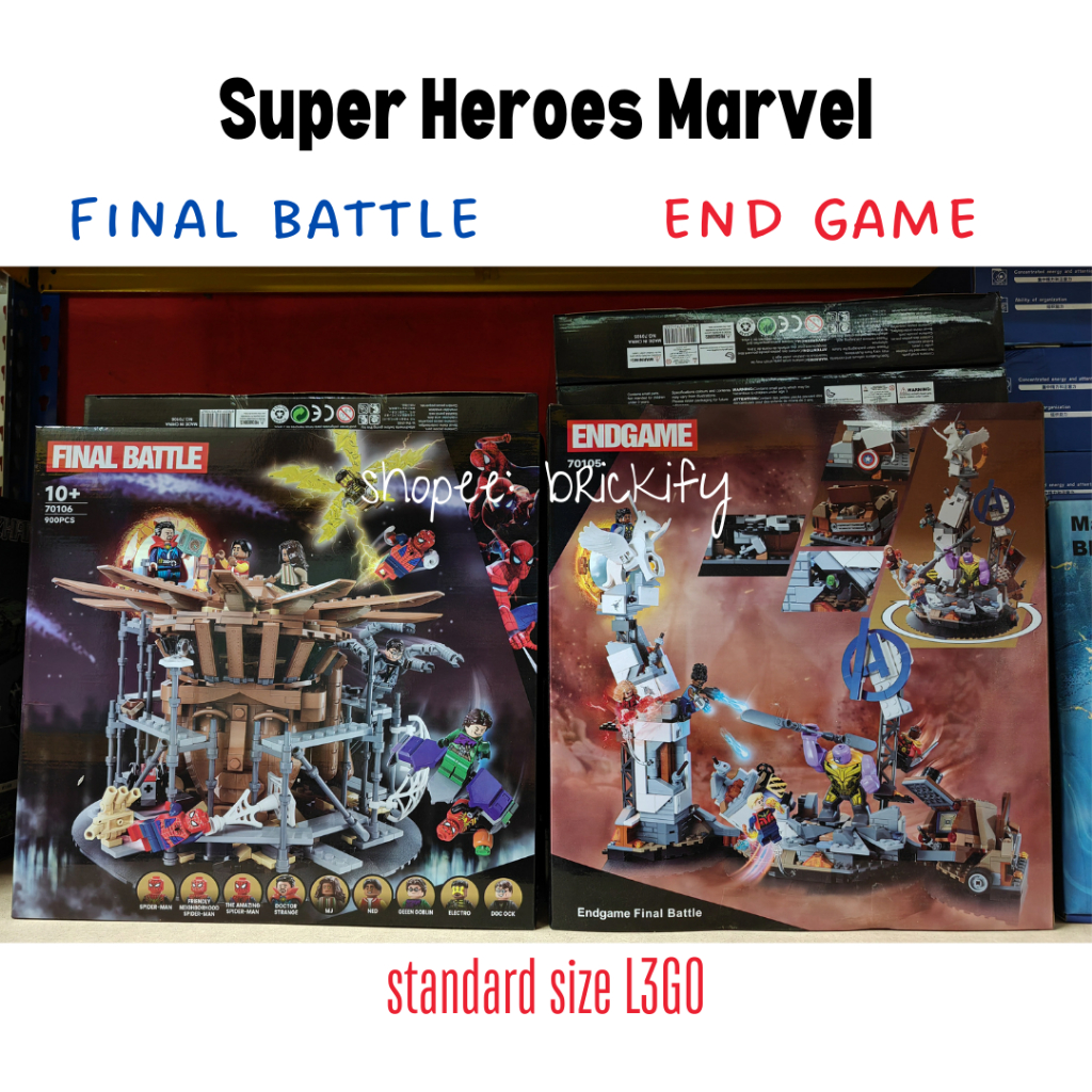 Super Heroes Marvel Final Battle End Game Building Block Standard Block ...