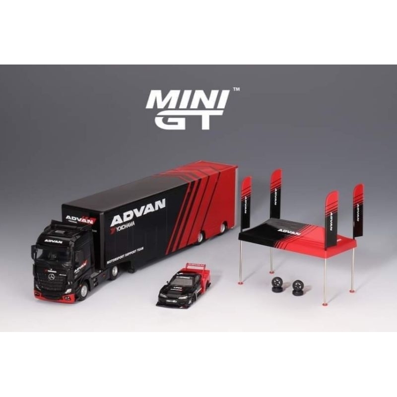 Ready Stock] Mini GT ▶️741 Mercedes-Benz Actros w/Racing