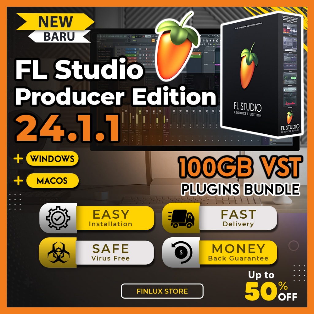 FL Studio Producer Edition v24.1.1 + Signature Bundle [100GB VST