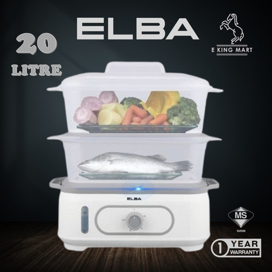 ELBA 20L Food Steamer EFS-M2028 Extra Big size Stim Pengkukus Elektrik ...