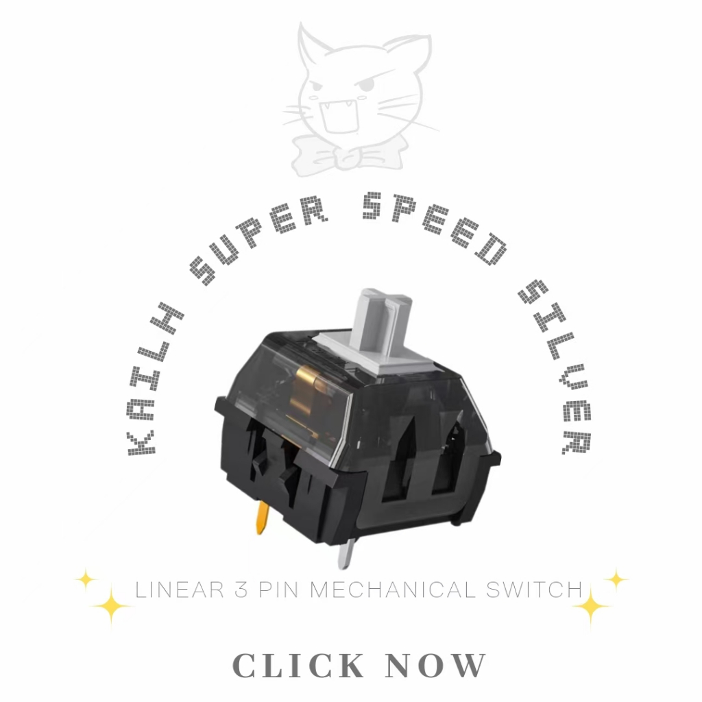 Kailh Super Speed Silver 3 Pin Linear Switch for MX Mechanical Gaming ...