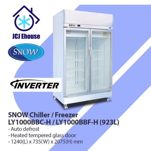 SNOW LY1000BBC / LY1000BBC-H-INVERTER 2 DOOR CHILLER & FREEZER 923L ...