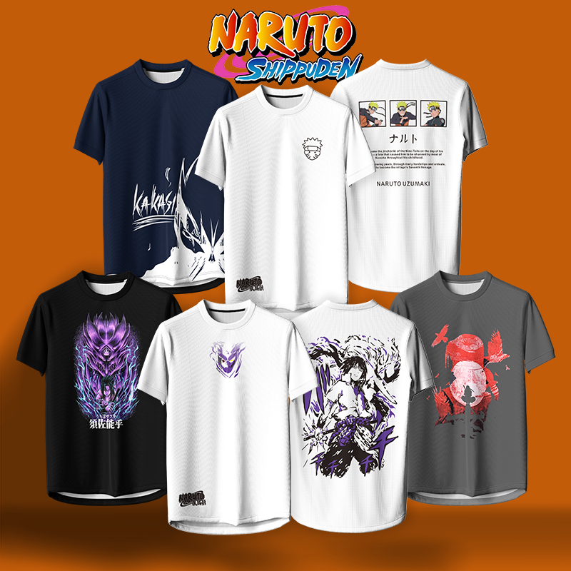 T-shirt Naruto Uzumaki Et Jiraya - Naruto Shippuden - Taille M - Blanc