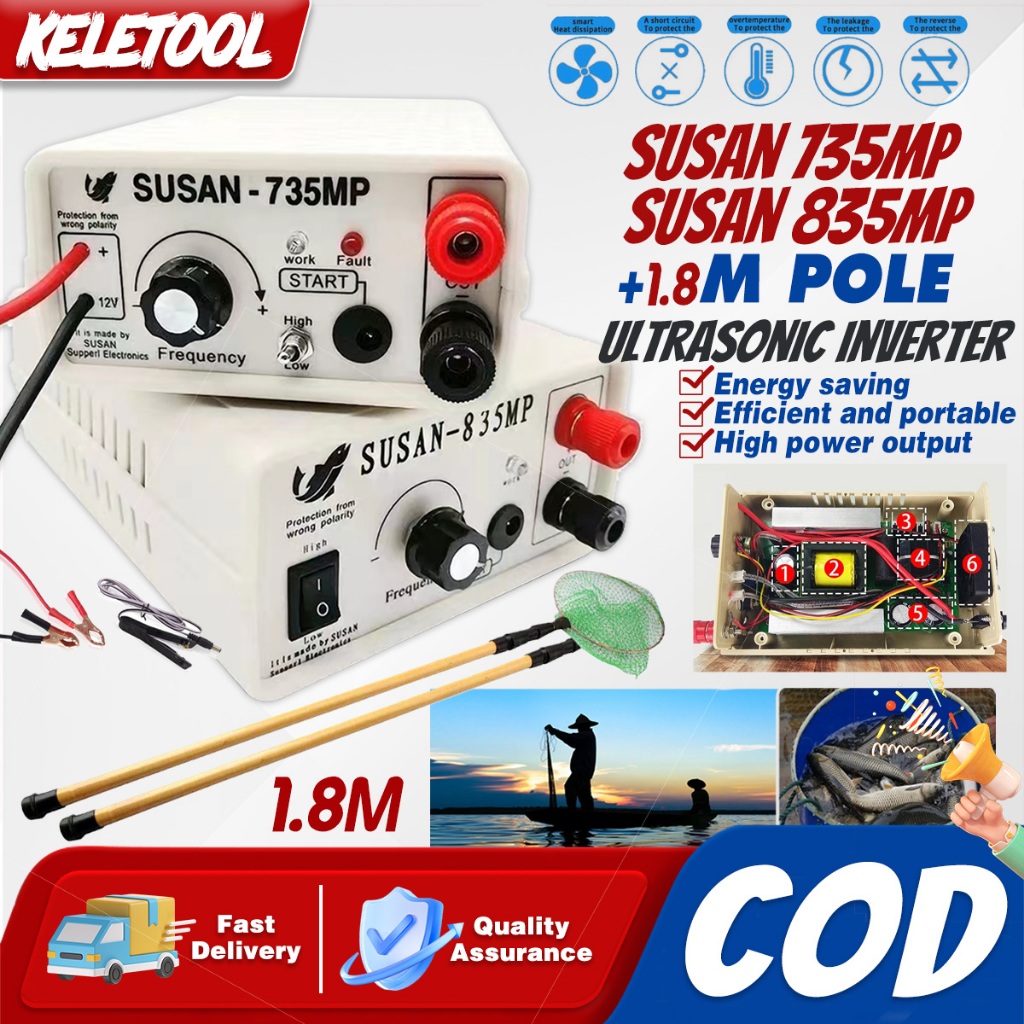 Susan-735mp Ultraschall Inverter - 1200W Leistung Für Angeln & Notstrom