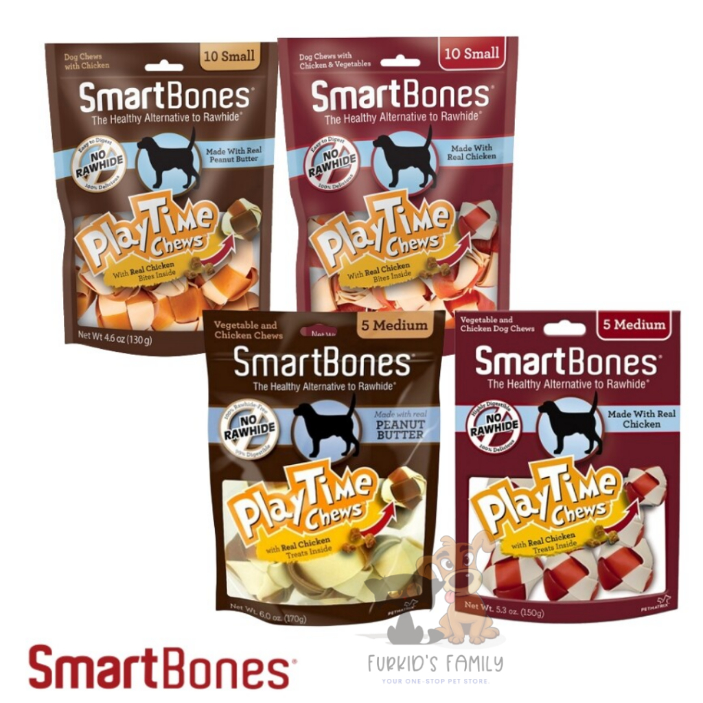 SmartBones PlayTime Chews Dog Treats (Peanut Butter/Chicken) | Shopee ...