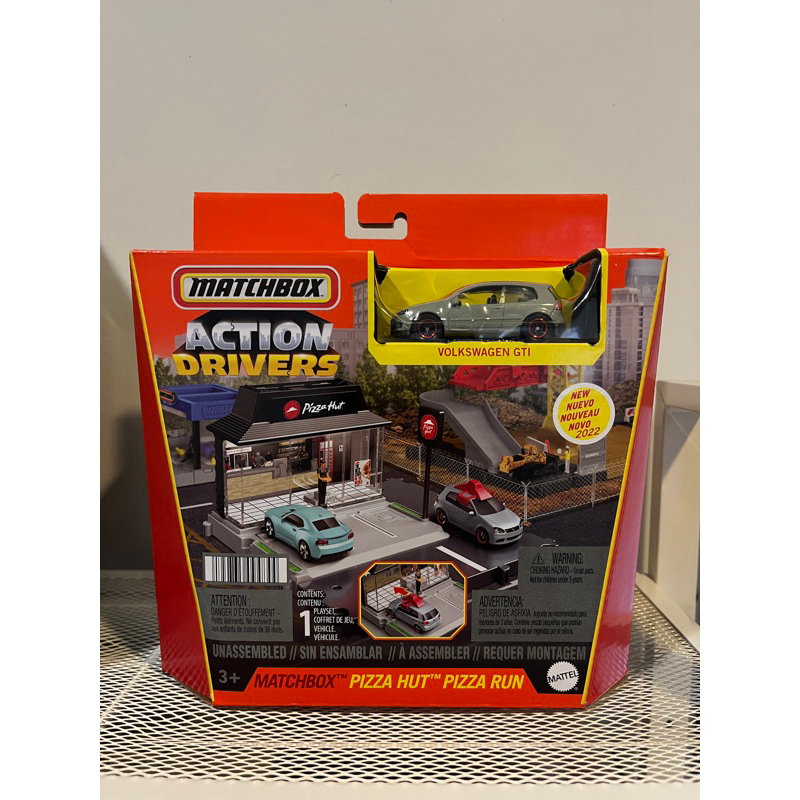 Matchbox Action Drivers Pizza Hut Volkswagen GTI play set Misb Shopee