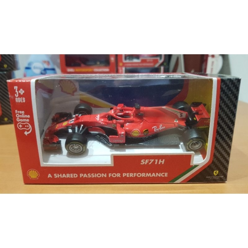 NEW UNOPEN BBURAGO SHELL 1:43 FERRARI SF71H COLLECTIBLE | Shopee Malaysia