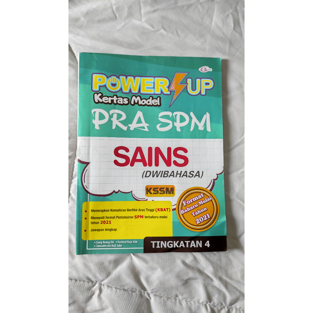 Ting 4 Form 4 Pra Spm Power Up Kertas Model Spm Sains Dwibahasa Used