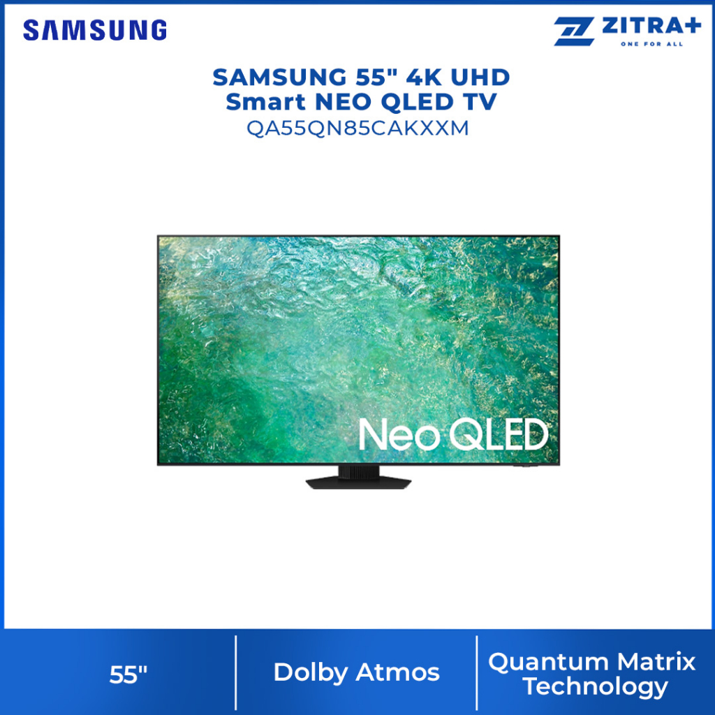 SAMSUNG 55" 4K UHD Smart NEO QLED TV QA55QN85CAKXXM Dolby Atmos
