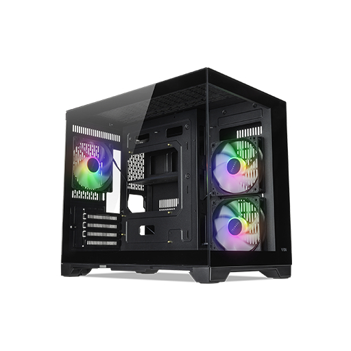 TECWARE VXN EVO TG ARGB DUAL TG CHAMBER MATX CASING ( BLACK / WHITE ...