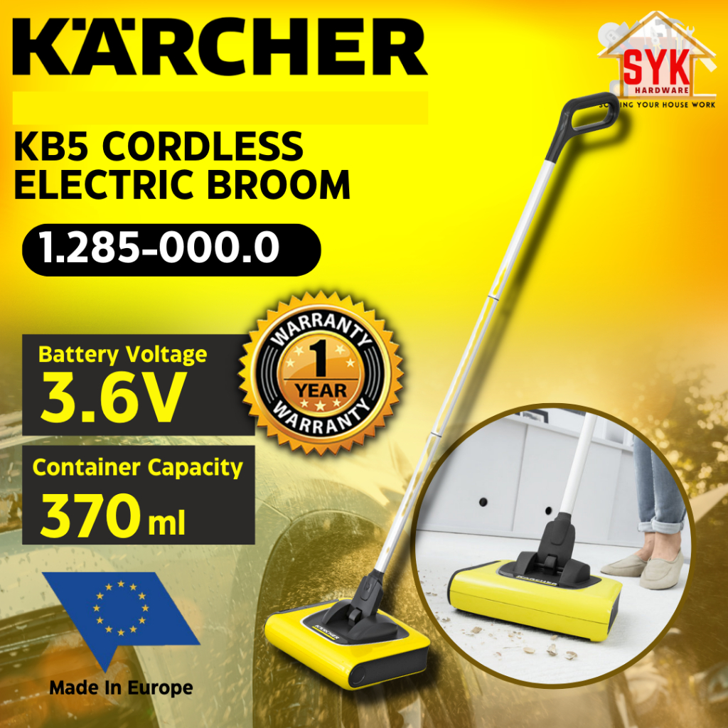 SYK KARCHER KB5 1.258000.0 3.6V Cordless Electric Broom Home Appliance