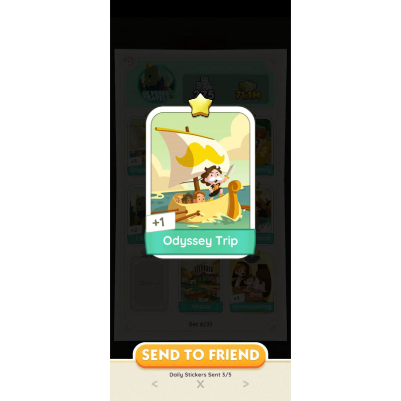 monopoly go card sticker kad set 8 ulysses travels | Shopee Malaysia
