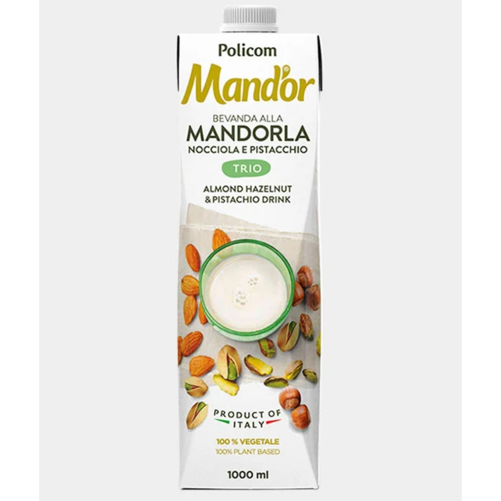 Policom Mandor Trio Almond, Hazelnut & Pistachio Drink 100% Vegetable ...