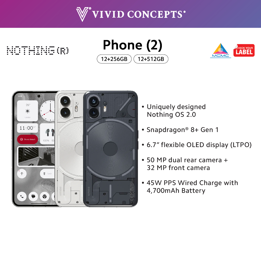 [New Arrival] Nothing Phone (2) 12+256GB | 12+512GB | 4700mAh Battery ...