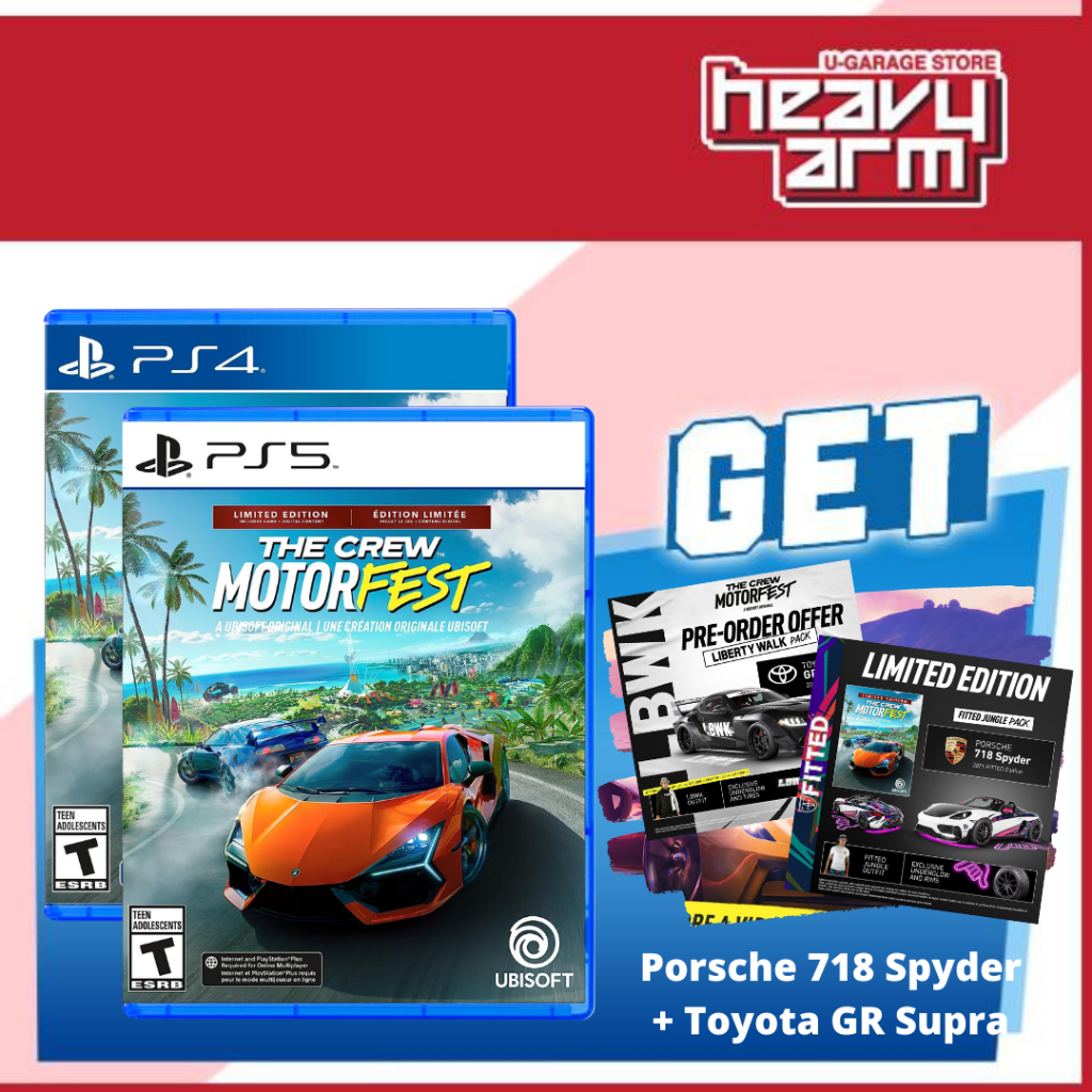 PS5 The Crew Motorfest Limited Edition, PS4 The Crew Motorfest Limited  Edition (English/Chinese) * 飆酷車神 動力慶典 *