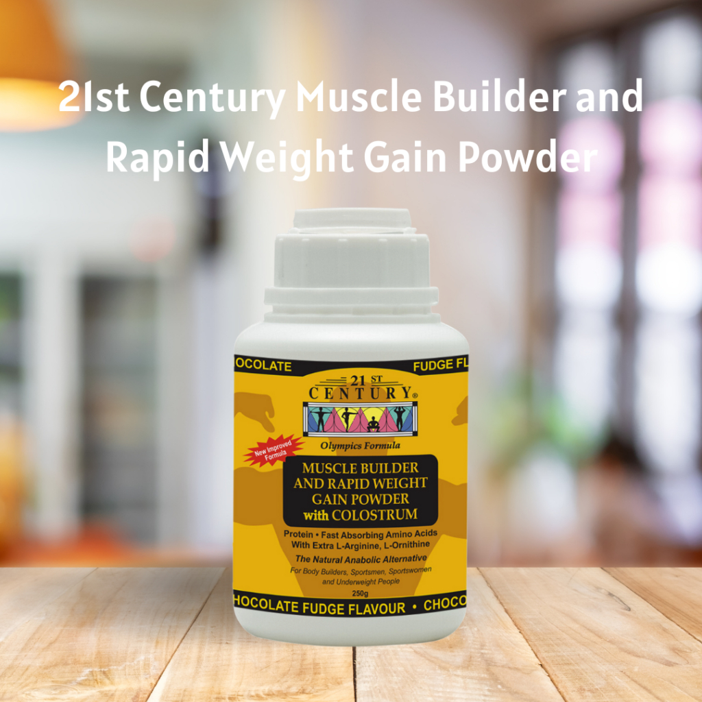 21st Century Muscle Builder and Rapid Weight Gain Powder 250g Shopee