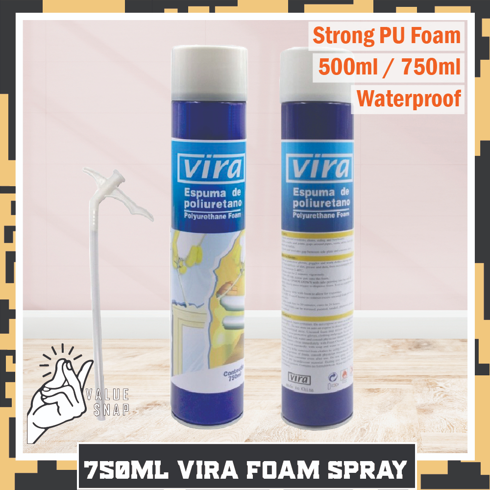 Vira™ Vira Polyurethane Foam PU Foam Spray 750ml Penampal Lubang ...