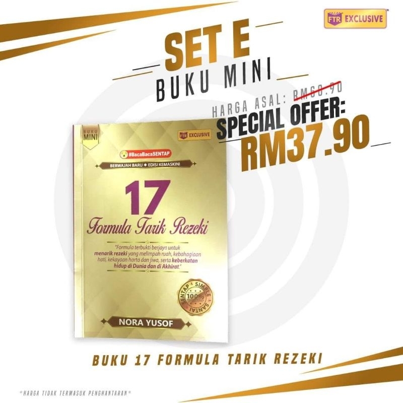 Buku Mini Formula Tarik Rezeki Ftr Set E Shopee Malaysia