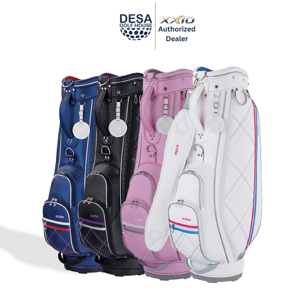XXIO X143 Lightweight Cart Bag 2022 – Women’s Golf Bag, Black, 7 Pockets, Removable Strap, 6.4 Lbs