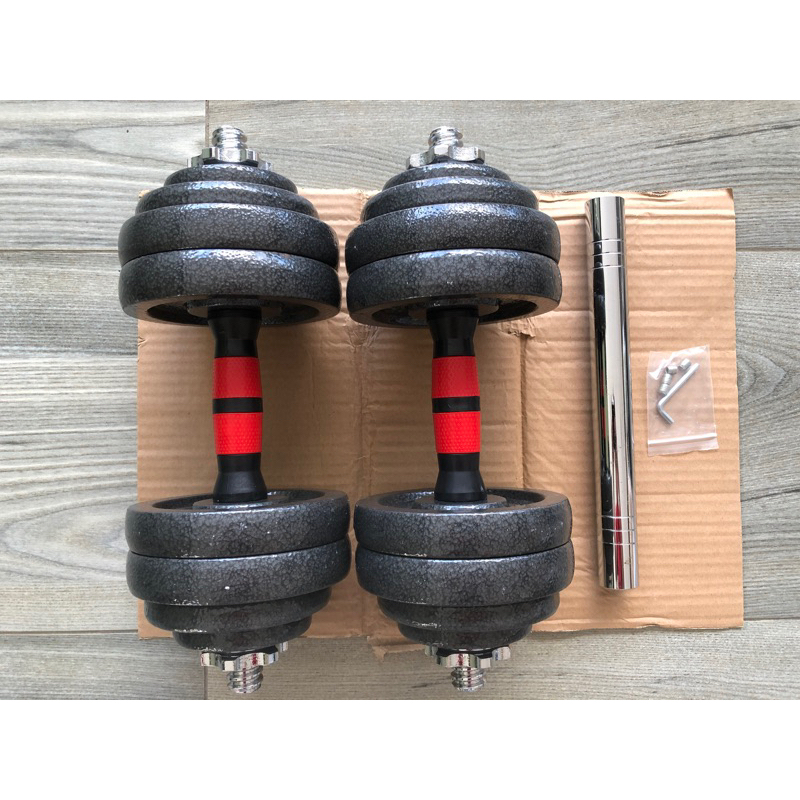 Cast iron discount dumbbell set 30kg