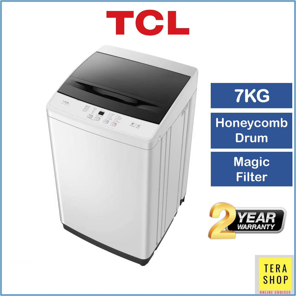 TCL TWA70A101M09 7KG Top Load Fully Auto Washing Machine Mesin Basuh