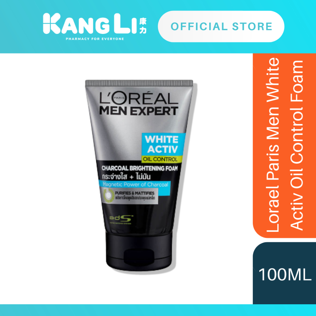 Loreal Paris Men White Activ Oil Control Foam 100ml Exp3152024 Shopee Malaysia 8362