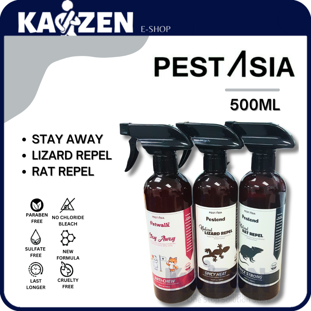 PEST ASIA SPRAY 500ML (STAY AWAY, LIZARD REPEL, RAT REPEL) | Shopee ...