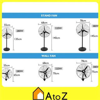 18/20/26/30“ Pure Copper Heavy Duty Industrial Fan Electric Wall Fan ...
