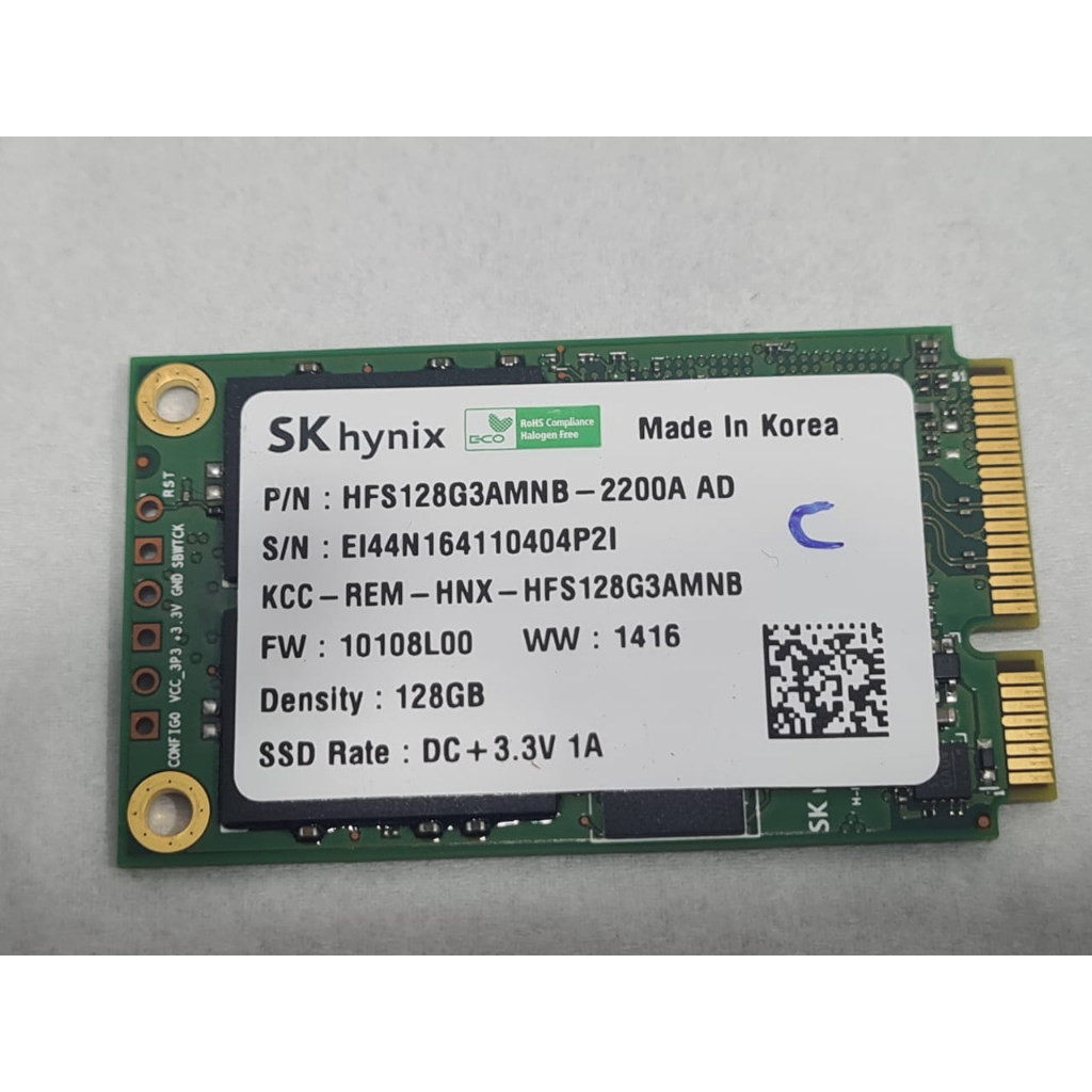 HFS128G3AMNB 2200A Hynix SH920 128GB MLC SATA 6Gbps mSATA Internal Solid State Drive SSD KN 137
