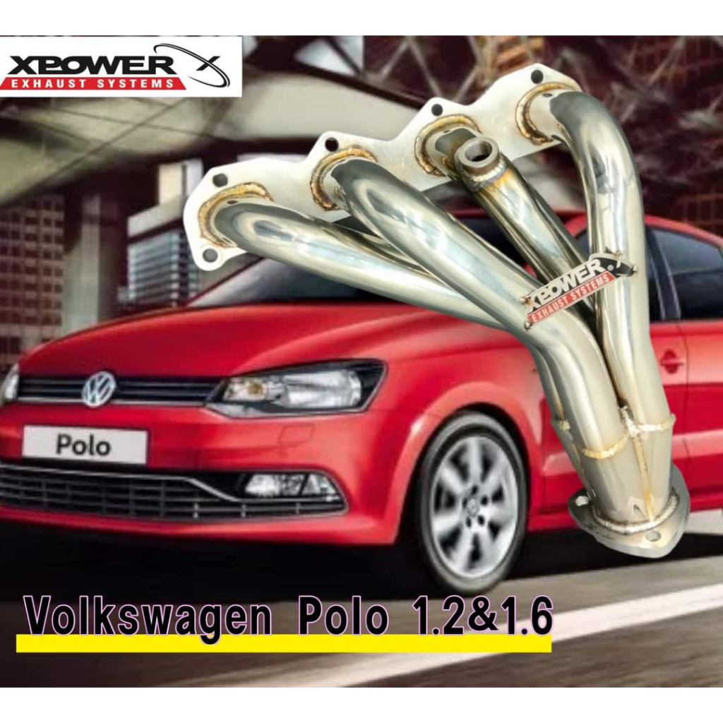 Extractor/ Header Volkswagen Polo 1.2/ 1.6 Extractor Stainless Steel ...