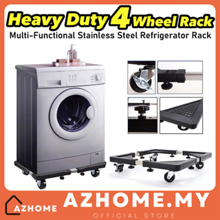 Movable Refrigerator Floor Trolley Fridge Stand Washing Machine Holder 4  Strong Feet Mobile Stand with Brake Wheel 500kg