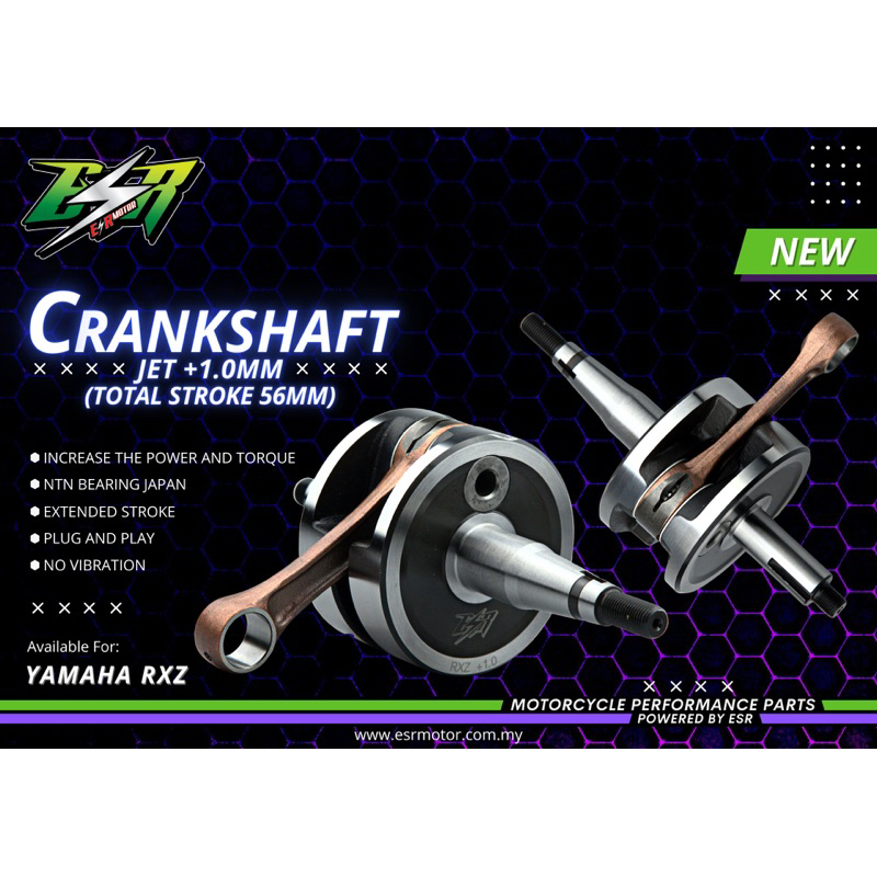 RXZ DAN 125z ESR MOTOR CRANKSHAFT JET 1.00MM DAN 1.40mm Shopee Malaysia
