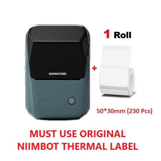  NIIMBOT Label Maker Machine with 1 Roll Tape B21