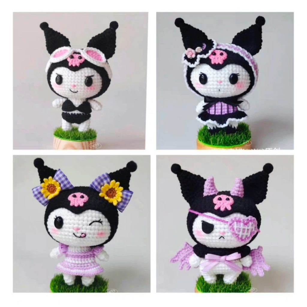 10[PDF file]E crochet pattern (in chinese) Kuromi Doll 库洛米玩偶图解 不是成品 ...