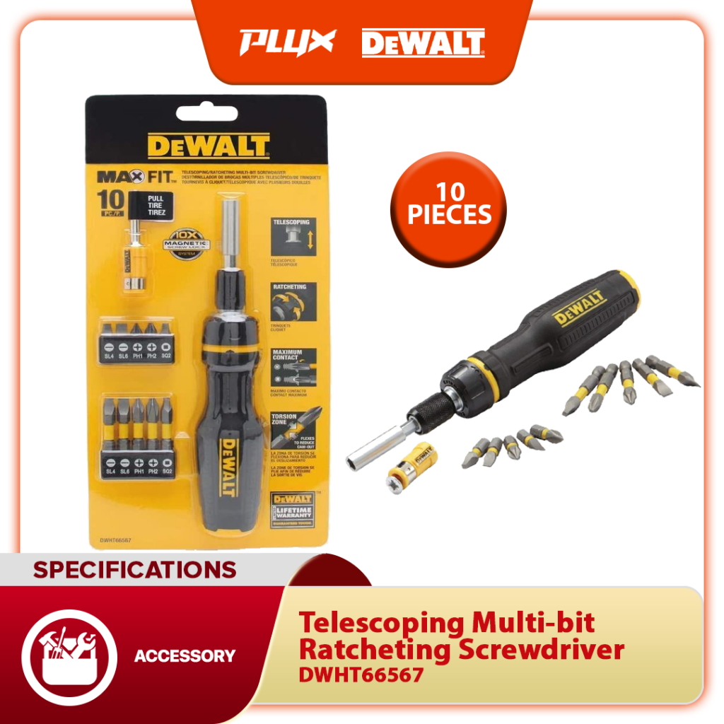 Dewalt DWHT66567 MAX FIT® Telescoping Multibit Ratcheting Screwdriver