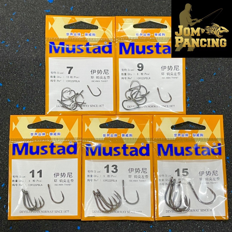 【Jom Pancing】MUSTAD NORWAY🇳🇴 ISEAMA TWIST SHARP FISHING HOOK,Mata Kail ...