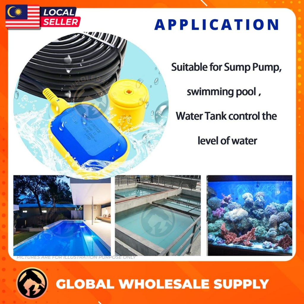 2M / 5M Float Switch Water Tank Level Controller Limit Float Switch ...