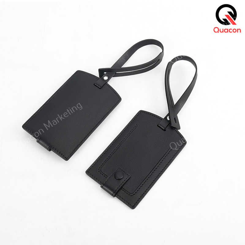 Genuine Leather Luggage Tags with Window & Name Tag | Shopee Malaysia