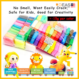 Children Gift Antistress Polymer Clay DIY Toys Colorful Soft Clay Air Dry  Plasticine 36 Colors Slimes Modeling Clay Super Light Slimes 36 COLORS 