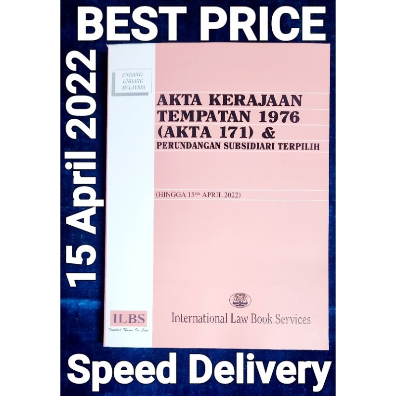 AKTA KERAJAAN TEMPATAN 1976(AKTA 171) | Shopee Malaysia