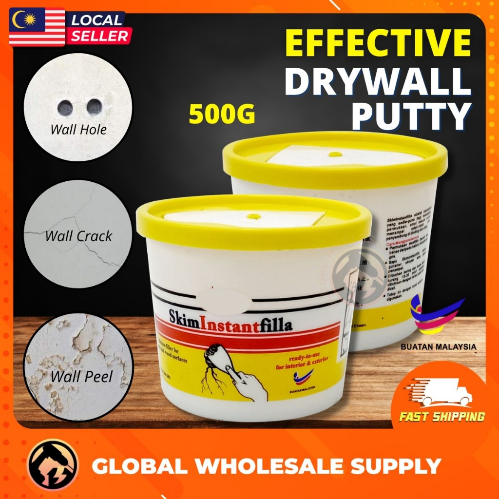 [READY STOCK] 500G Wall Repair Cream Putty Filler Drywall Instant