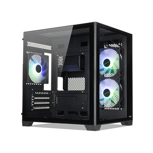 TECWARE VXM2 - Dual Chamber mATX Gaming PC Case With 3 x 120mm ARGB ...