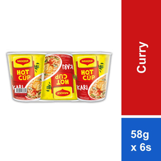 Mama Instant Cup Noodles Spicy Cheese Flavour 63g X 6pcs.